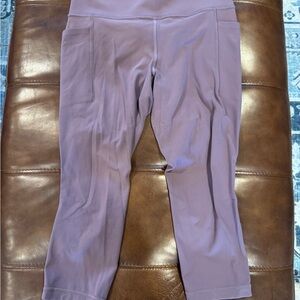 Athleta Mauve High-Waisted Leggings
